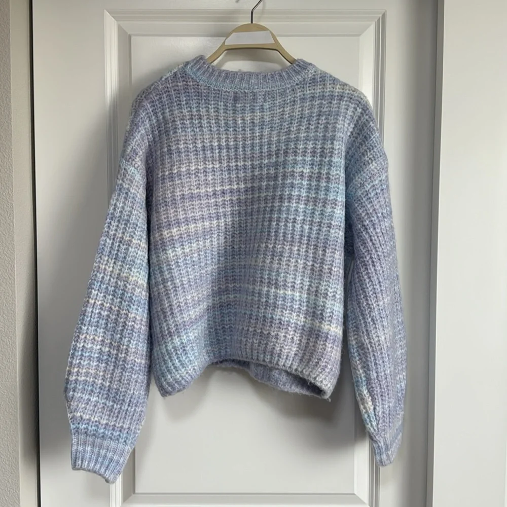 Jessica Simpson Sweater Knit CrewNeck Relaxed Fit Top - Picture 2 of 7